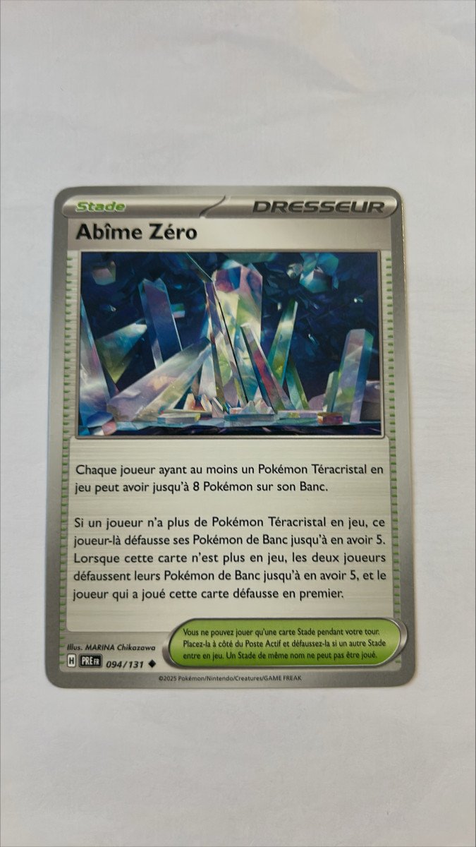 Abime zéro 94/131 Evolutions prismatiques