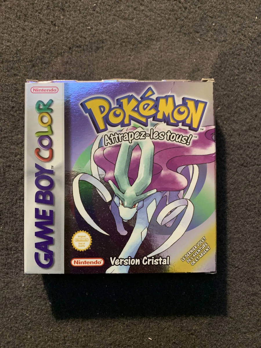 Pokémon Version Cristal - Game Boy Color - Édition Original Rétro