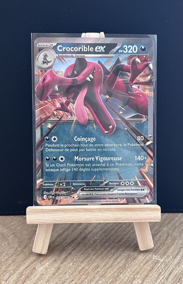 Carte Pokémon - Crocorible EX 55/86 - Chaos Ascendant
