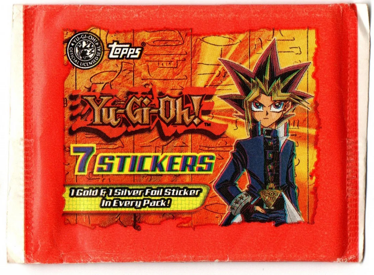 Vintage yu gi oh toops stickers 1996