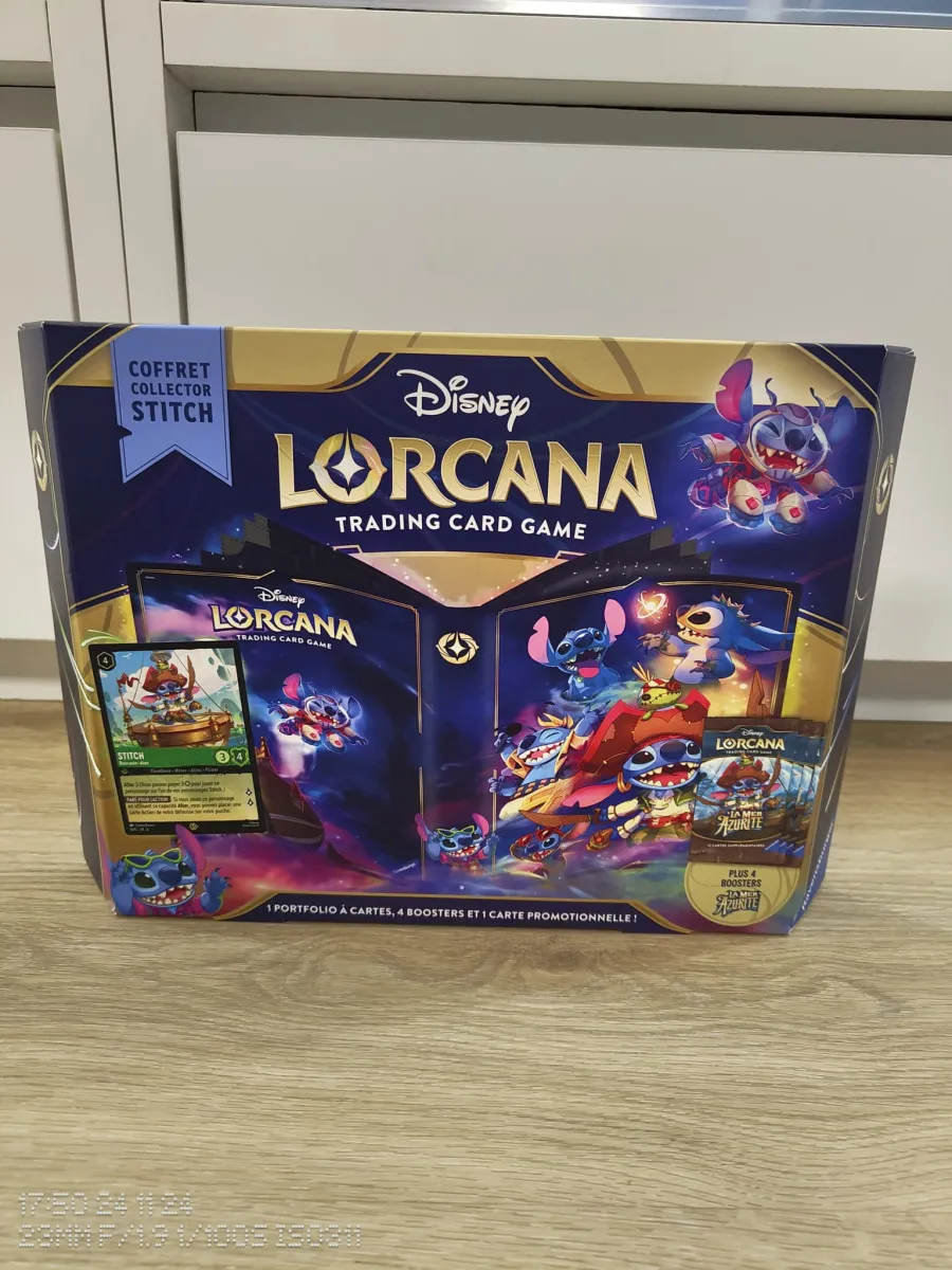 Disney Lorcana JCC : La Mer Azurite - Coffret Collector Stitch - FR