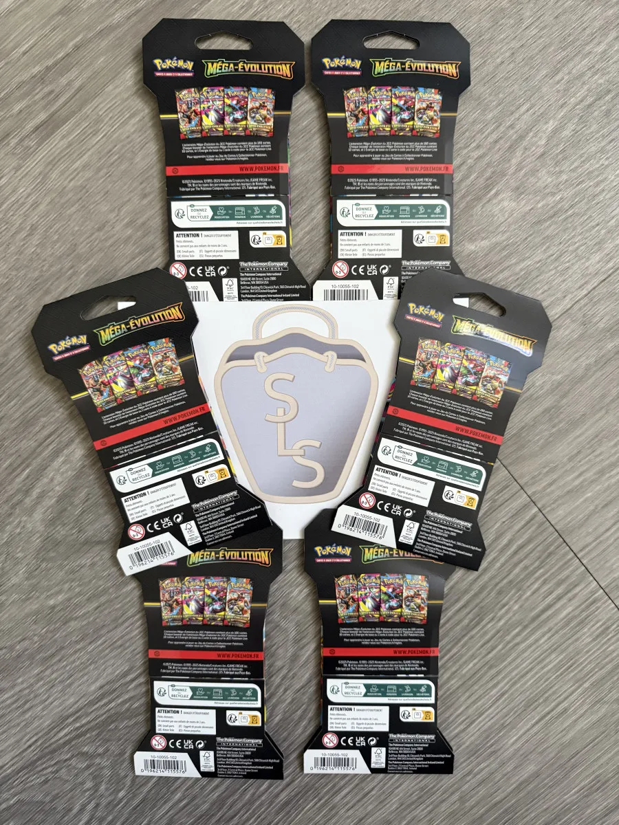Lot de 6 Boosters Pokémon ME01 Méga-évolution EV11, en français sous blister