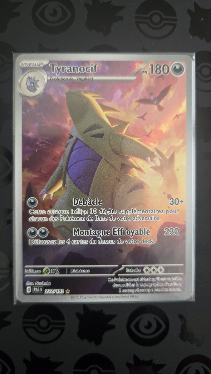 Carte Pokémon Tyranocif 222/193 PAL Évolutions à Paldéa NM 2023 FR AR