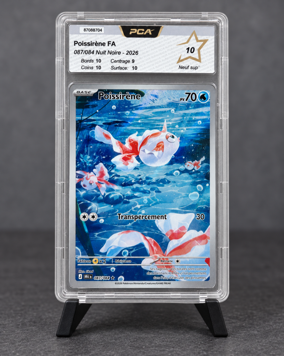 Carte Pokémon Poissirène 087/084 PCA 10 FR