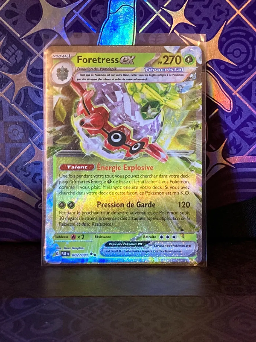 Foretress ex 002/091 Ultra Rare Pokémon Déstinée de Paldea