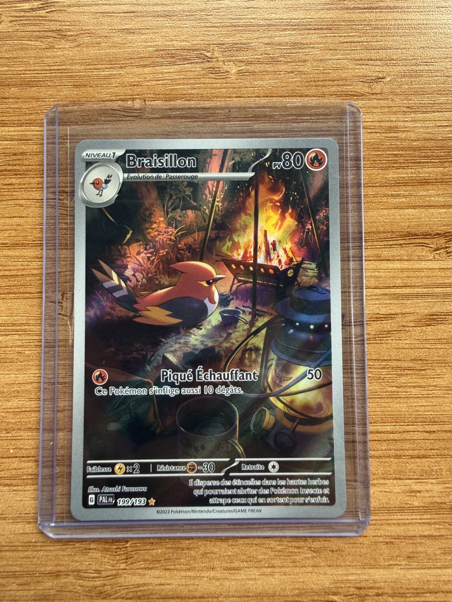 Braisillon AR 199/193 Évolution à paldea rare illustration