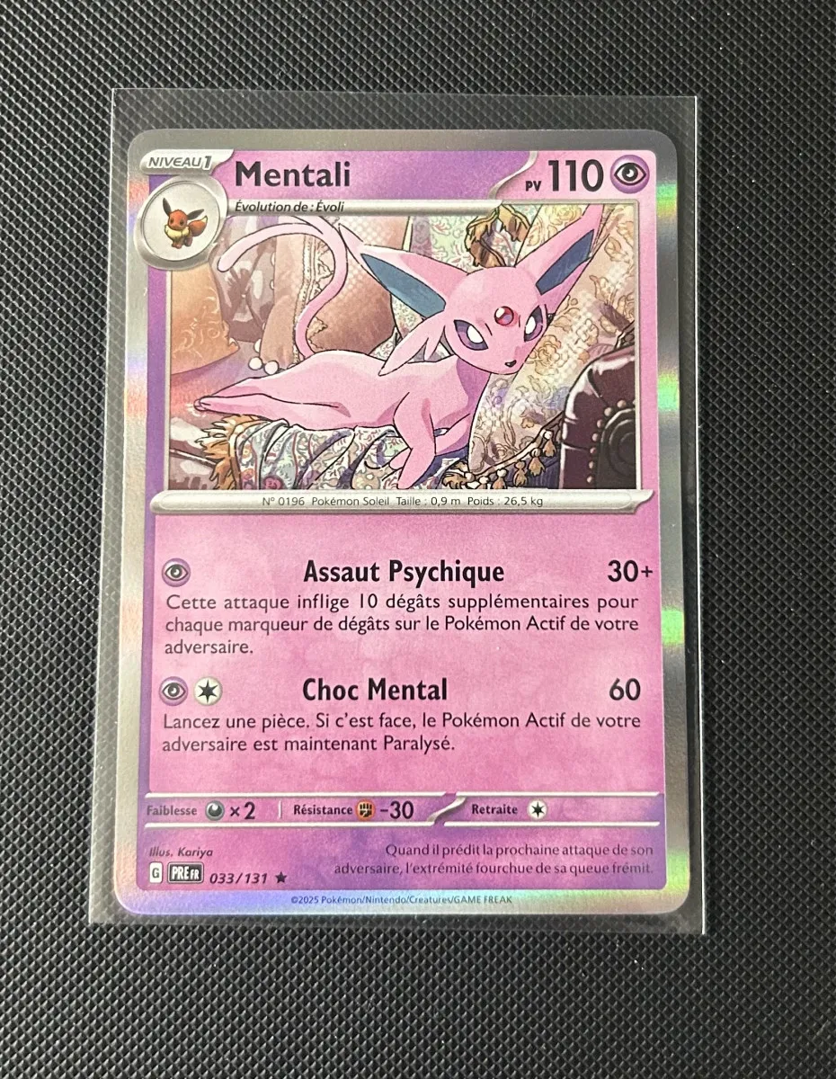 Carte Pokémon - Mentali 33/131 - Holo - Évolution Prismatique