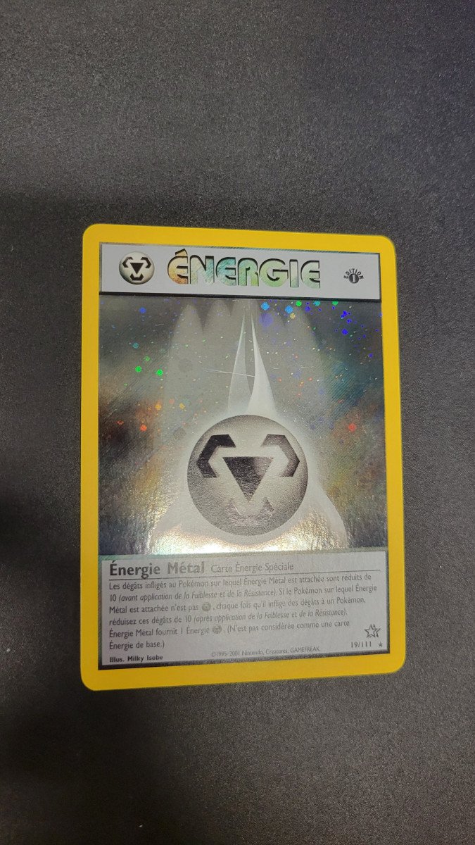 Pokémon Énergie Metal 19/111 Édition 1 NM 🤩 Neo Genesis Holo PCA PSA
