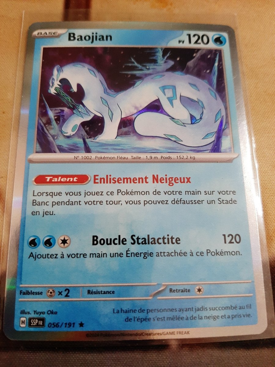 Baojian - Holo Rare 56/191 - Pokémon - Ecarlate et Violet Etincelle Déferlante