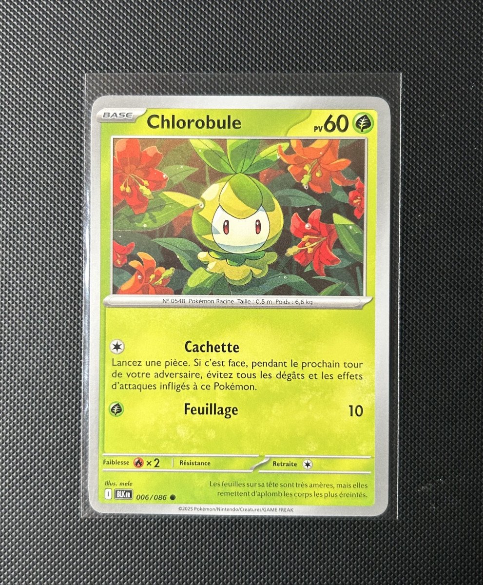 Carte Pokémon - Chlorobule 6/86 - Foudre Noire