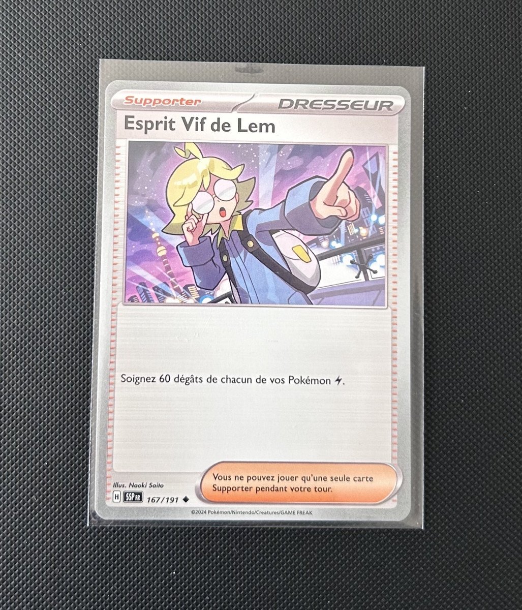 Carte Pokémon - Esprit Vif de Lem 167/191 - Étincelle Déferlante