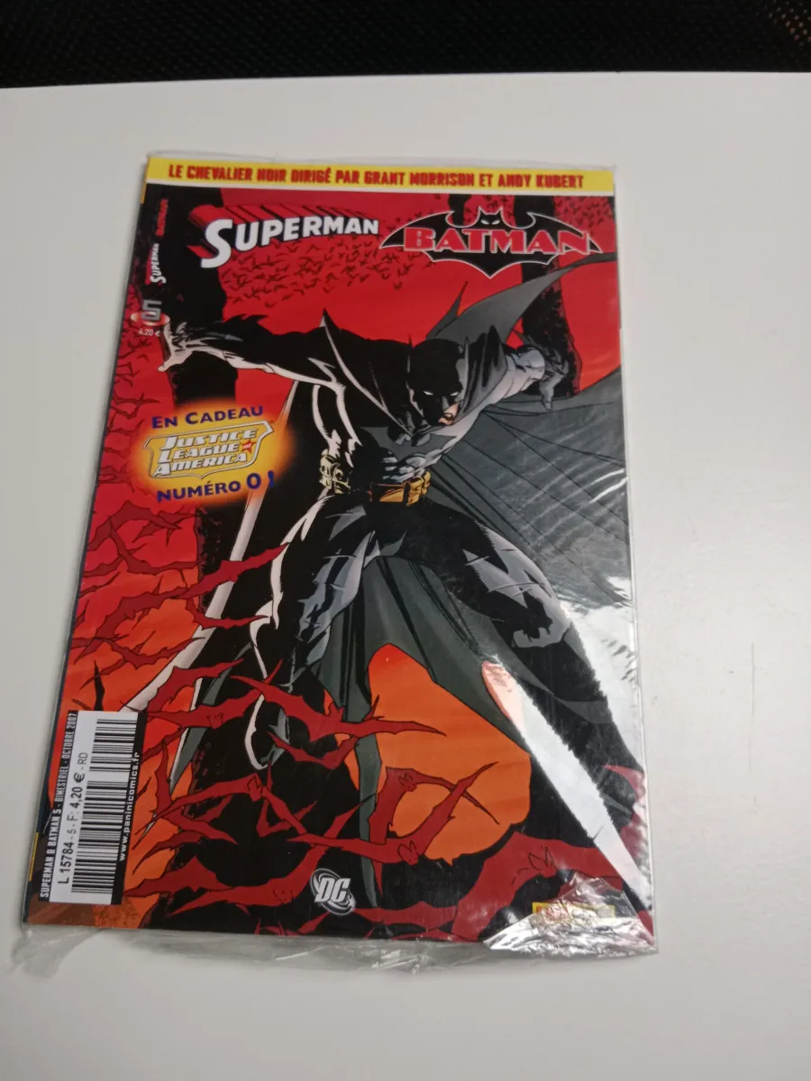 Superman & Batman N° 5 Retour À L'action ( 1 ) dans sont emballage+ dc universe N°0 octobre 2007 TTBE