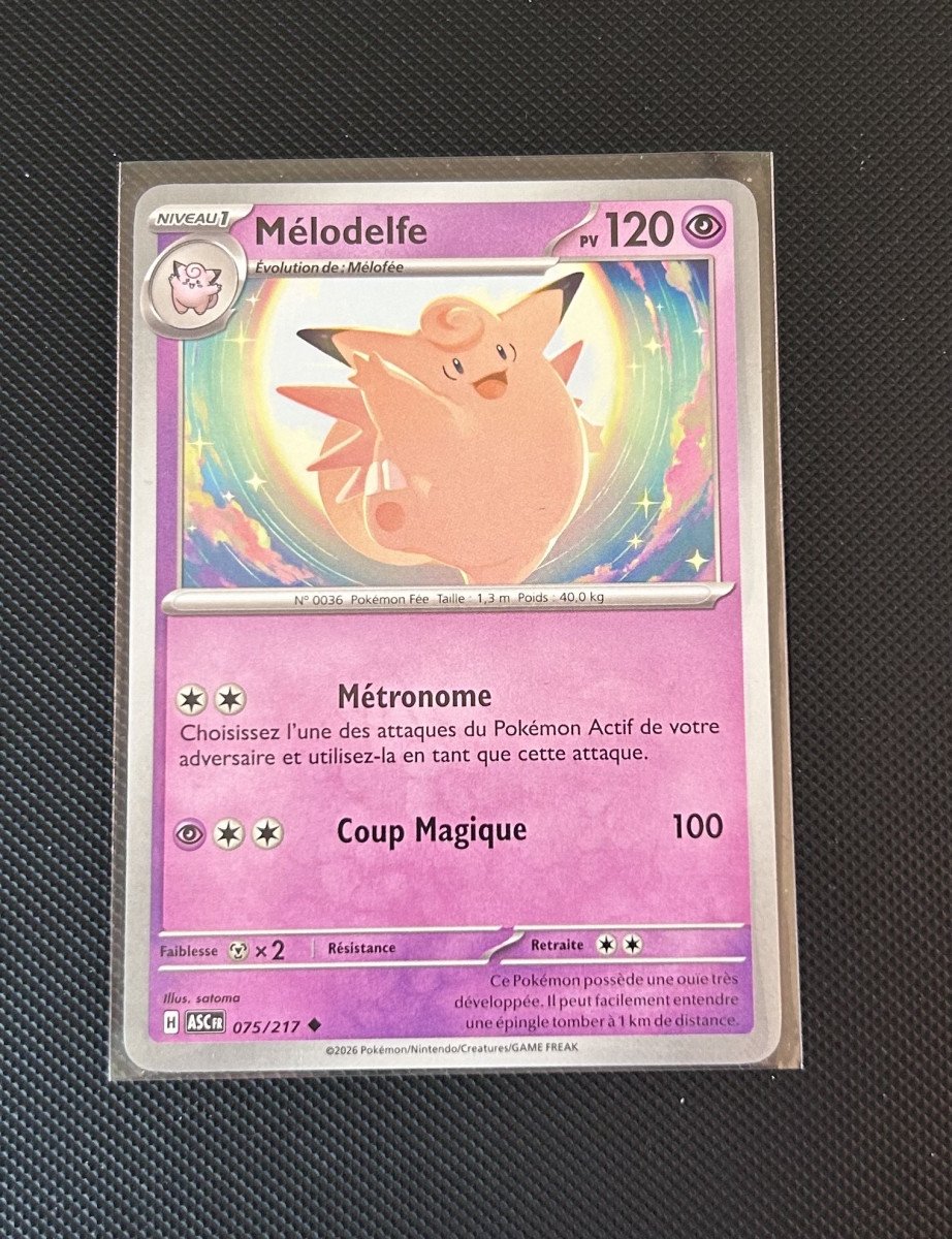 Carte Pokémon - Mélodelfe 75/217 - Héros Transcendants