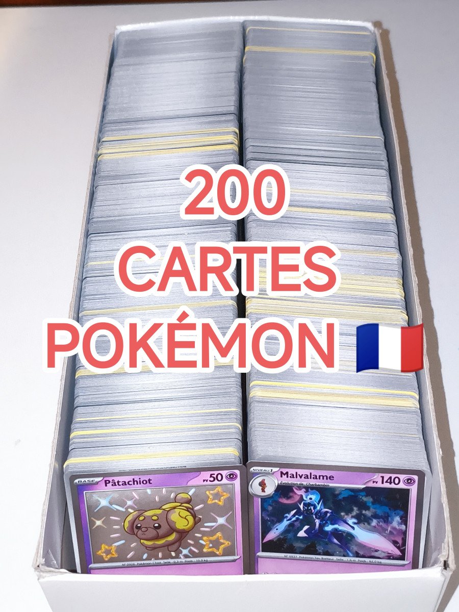 200 cartes Pokémon