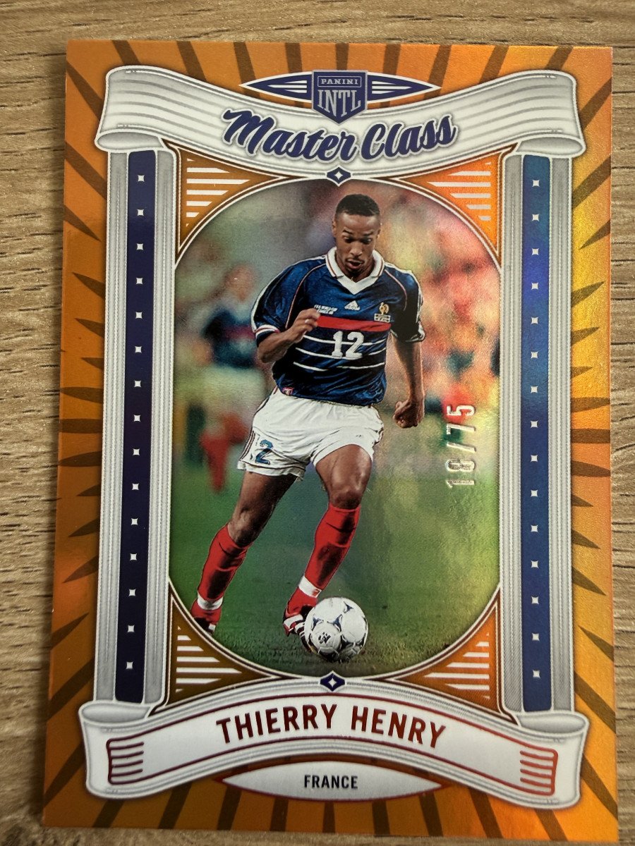 2026 Panini INTL France - Insert Master Class#11 Thierry Henry Légende 18/75