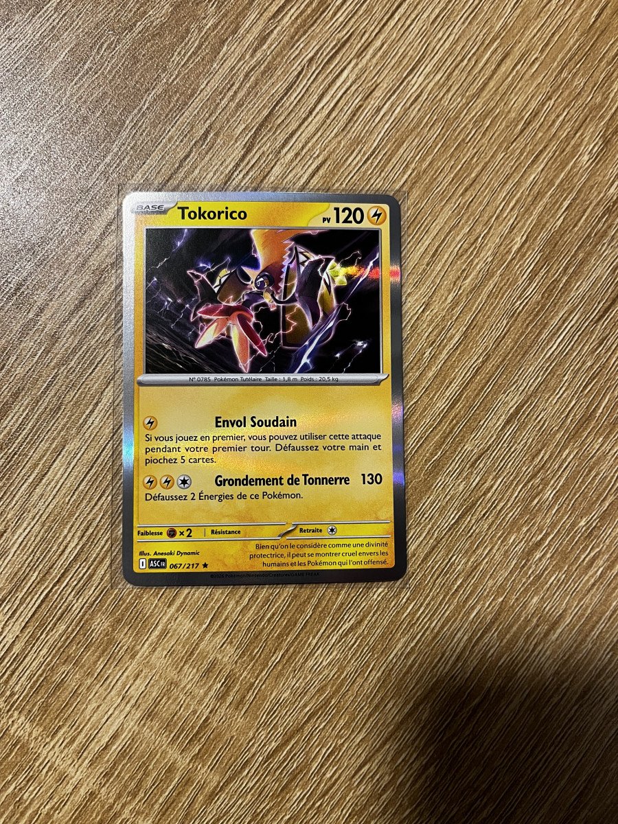 Carte Holo Pokémon Tokorico 067/217 Héros Transcendants