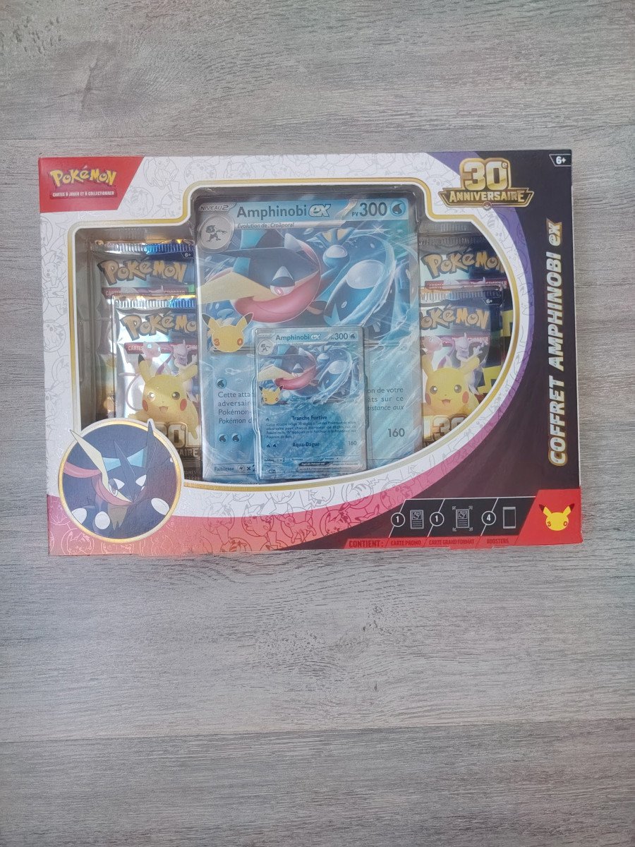 Pokémon - Coffret Amphinobi-ex 30ème Anniversaire 🇫🇷 Neuf