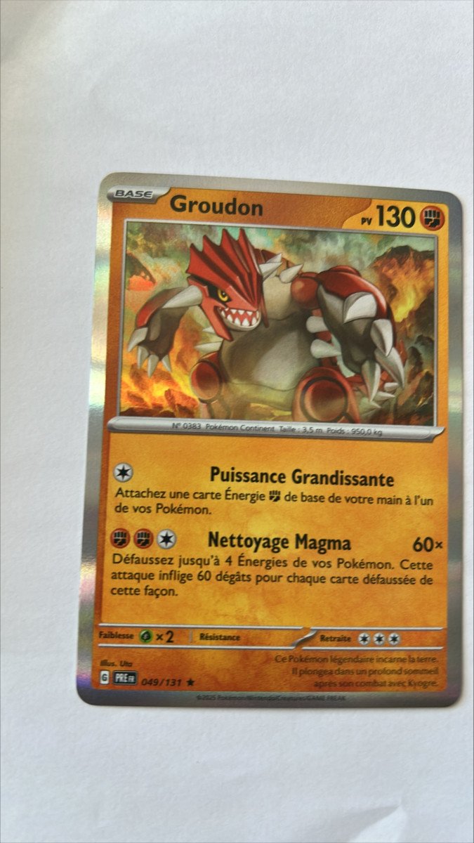 Groudon 49/131 evolutions prismatiques