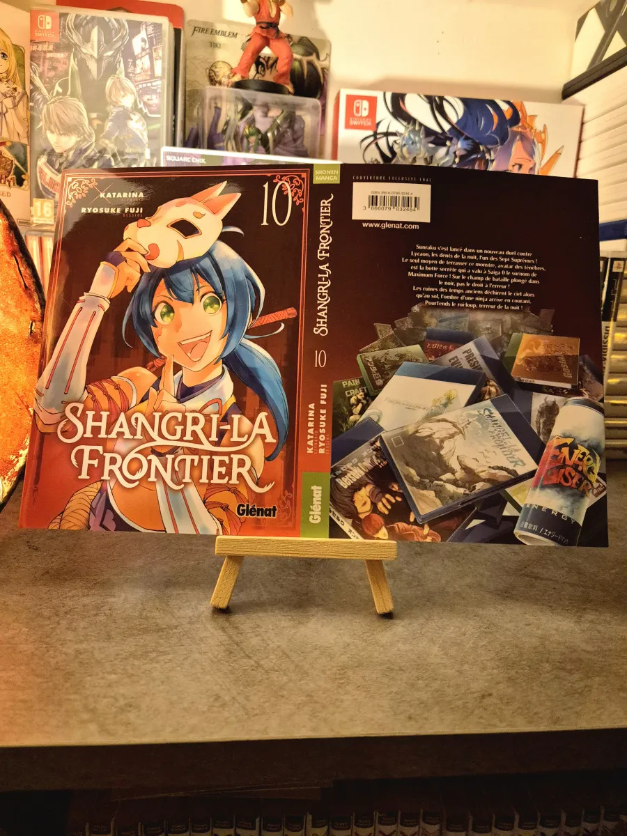 Manga Shangri-La Frontier Tome 10 jaquette collector Fnac (Katarina) 2024 Glénat Édition TBE