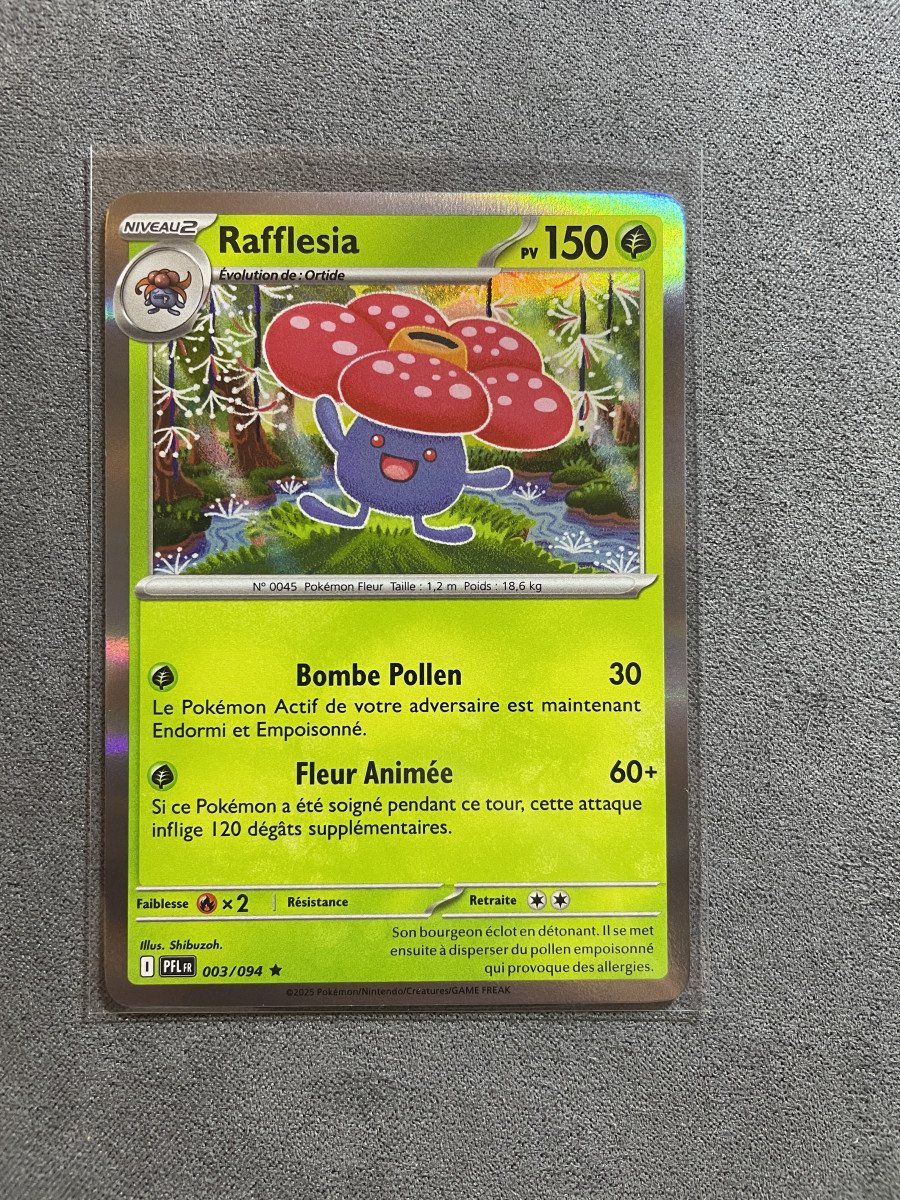 Carte Pokémon - RAFFLESIA 003/094 - Holo - Flammes fantasmagoriques