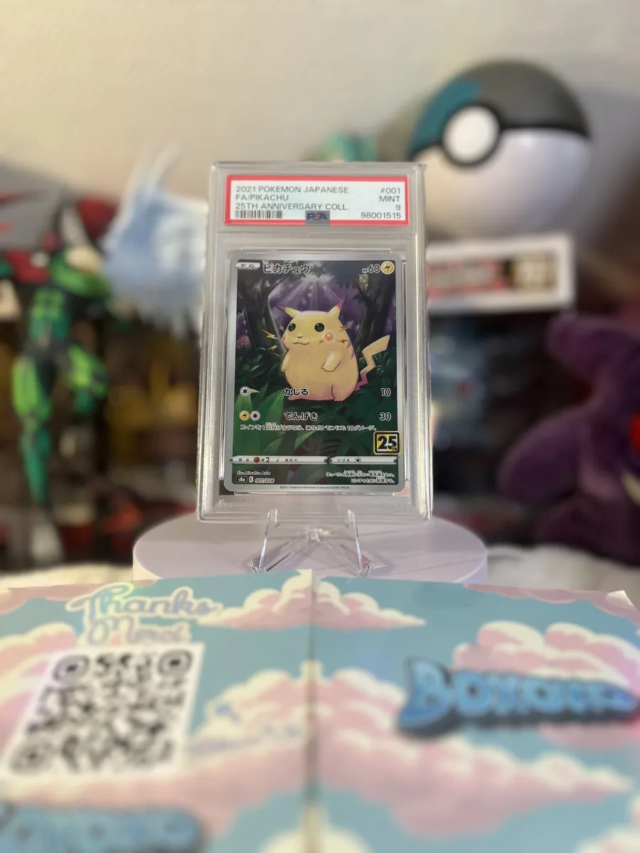 Carte Pokémon PSA9 Pikachu S8a 001/028