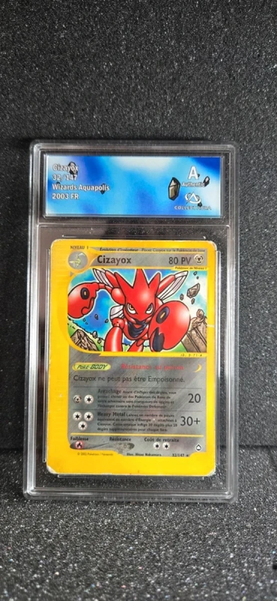Carte Pokemon gradée, Cizayox, Aquapolis