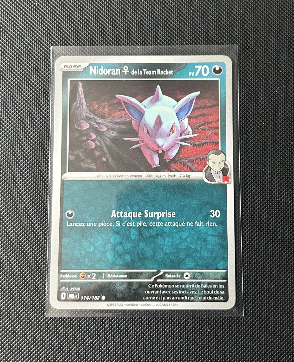 Carte Pokémon - Nidoran de la Team Rocket 114/182 - Rivalités Destinés