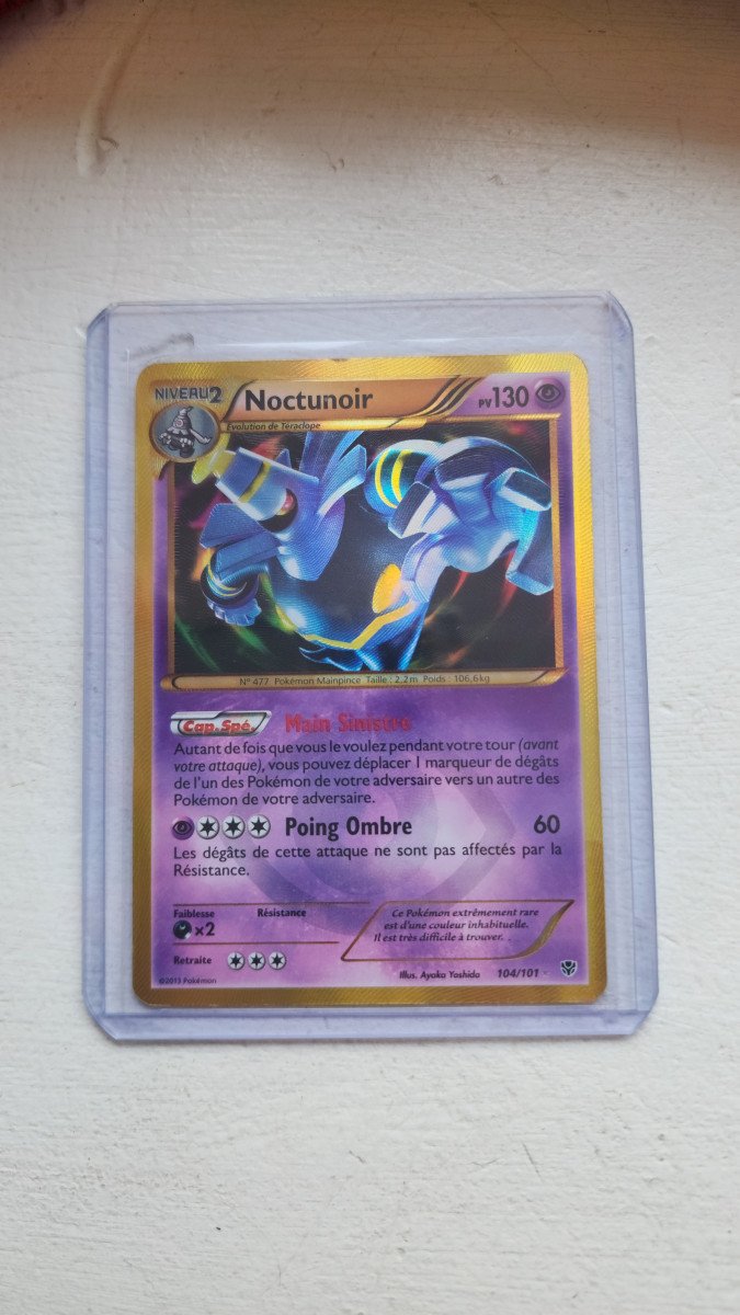 Carte Pokémon Secrète Noctunoir 104/101 – Explosion Plasma (2013)