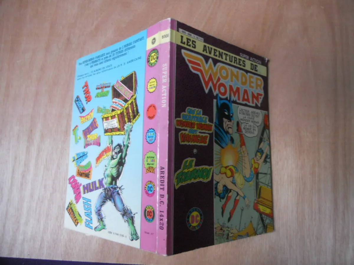 Super Action Les Aventures De Wonder Woman Recueil Aredit Dc N°6006 Avec Les N°6 Et N°7 TBE