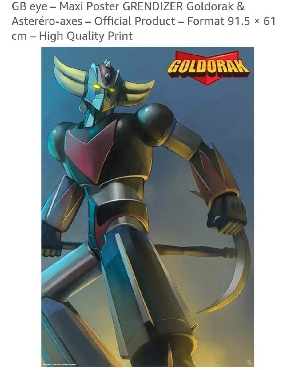 Poster Géant Officiel Goldorak 61x91,5cm - Neuf