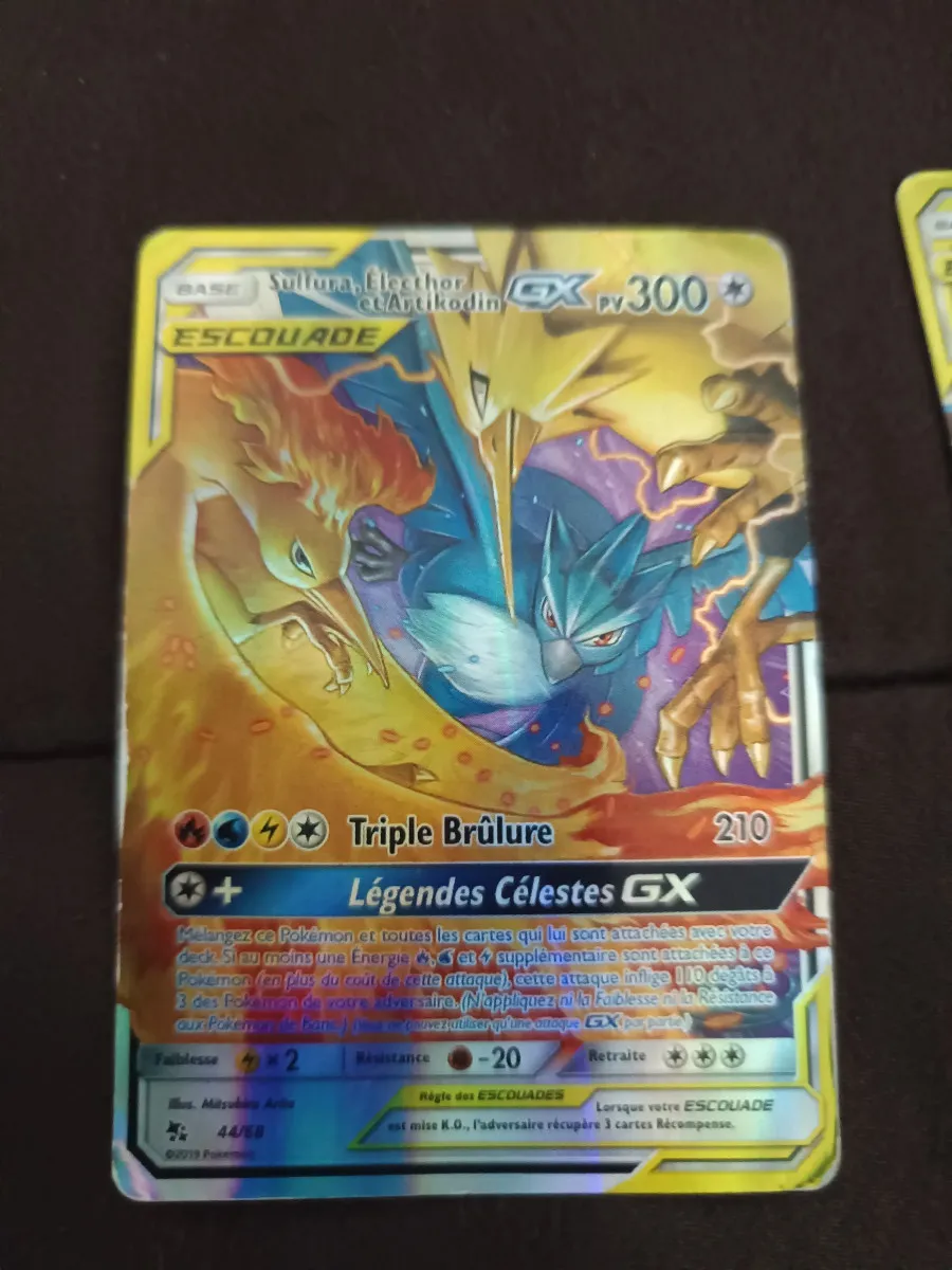 Vente de 3 cartes pokémon