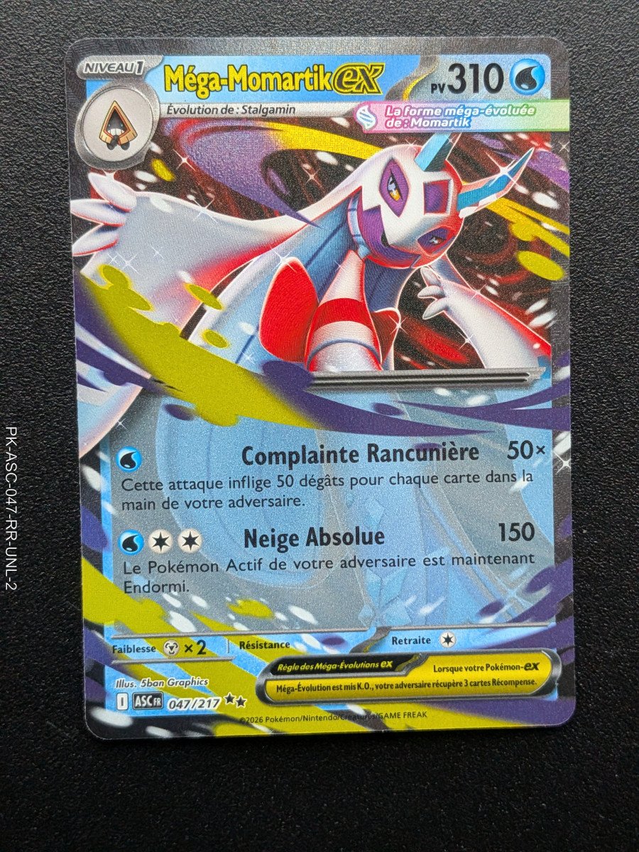 Carte pokemon Méga-Momartik ex 047/217 - ME2.5 - Héros Transcendants (2026)