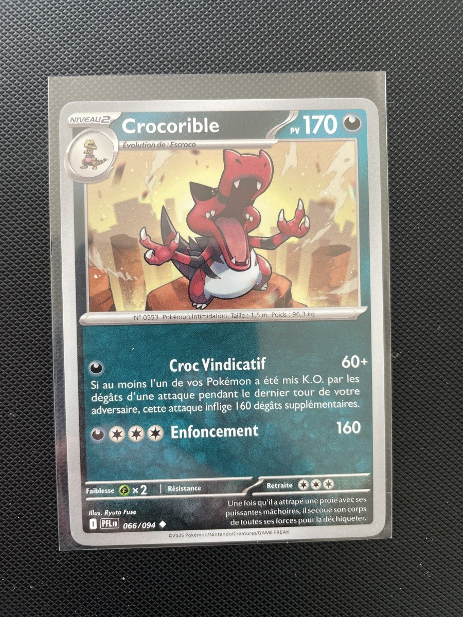 Carte Pokémon - CROCORIBLE 066/094 - Flammes Fantasmagoriques