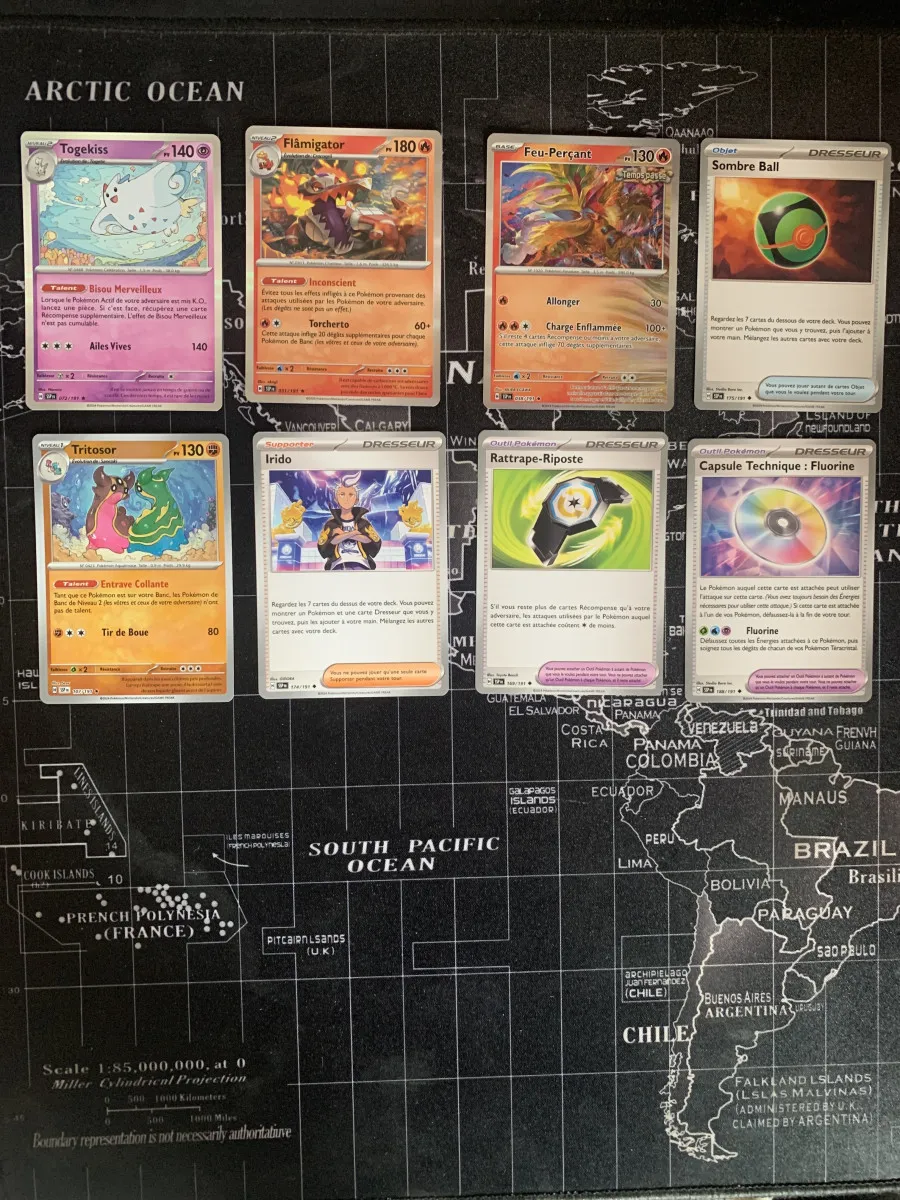 Lot de 8 carte Pokémon Ev8 étincelles déferlantes