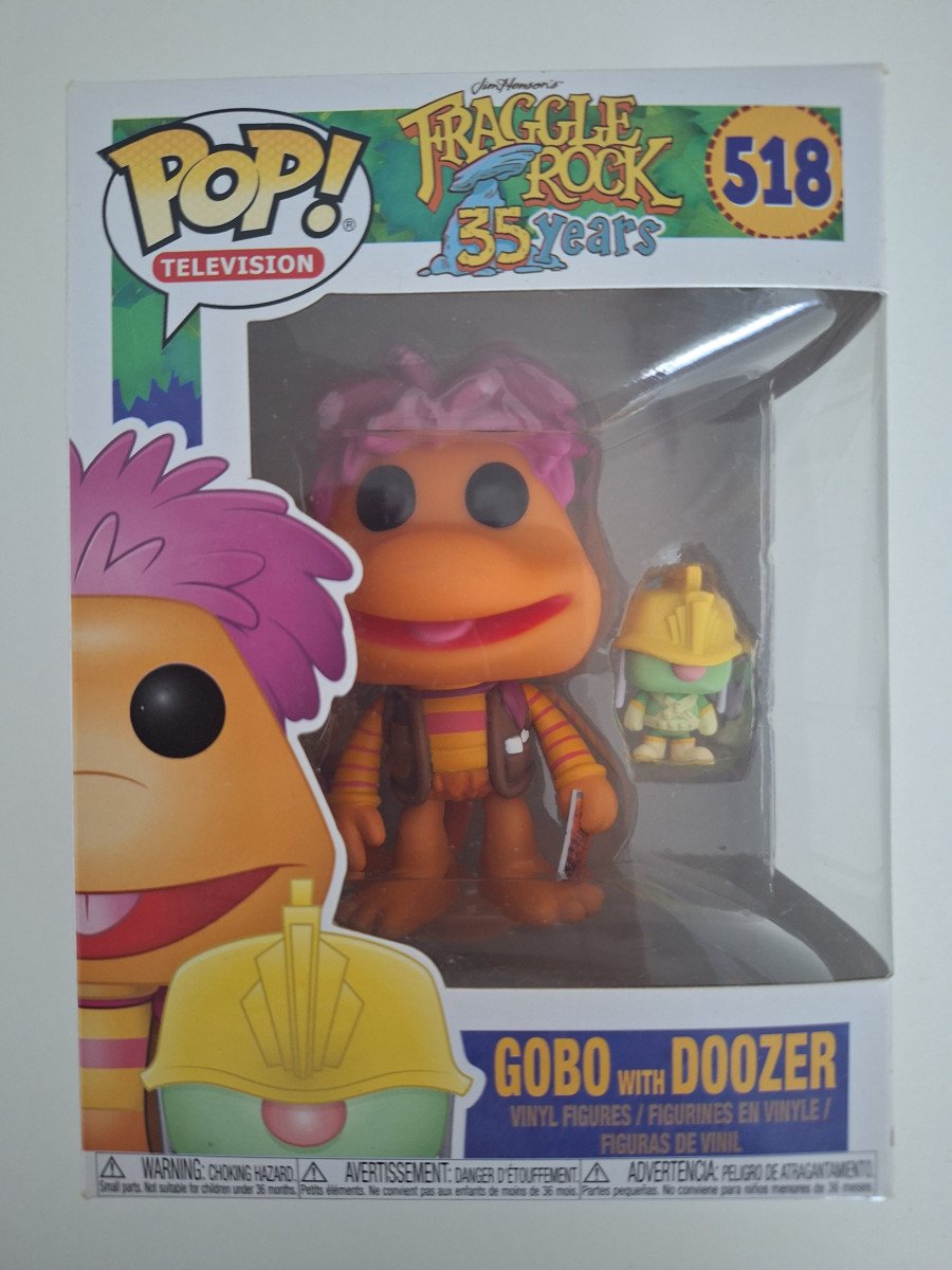👉 Funko Pop 📺 Fraggle Rock 35 years Gobo with Doozer #518