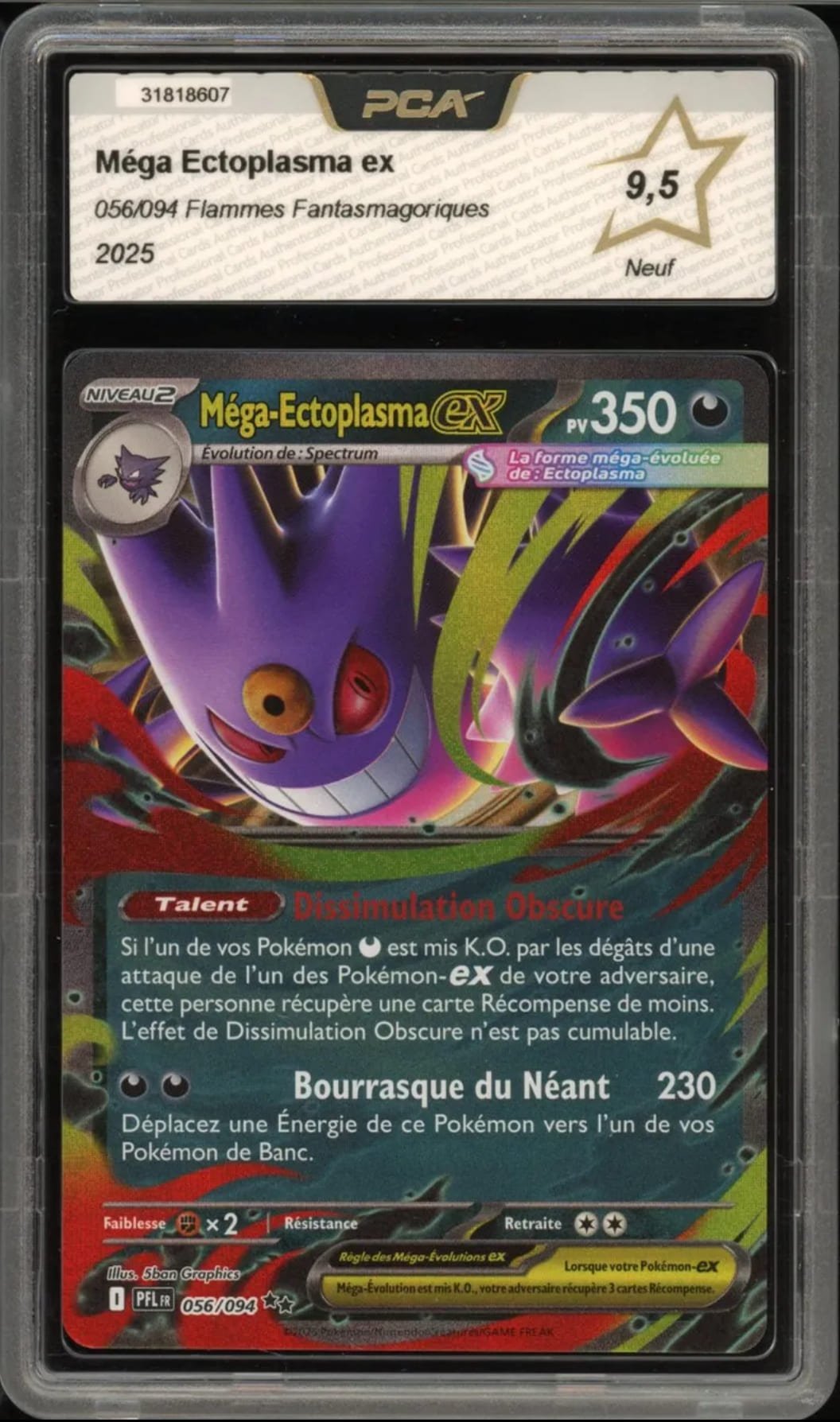 Méga-Ectoplasma ex - Pokemon (Flammes Fantasmagoriques)