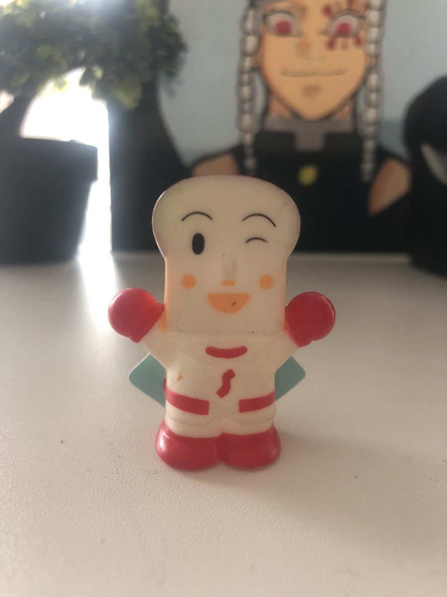 Mini Figurine Gashapon Shokupanman Anpanman Finger Puppets Vintage Rare 2000' Jap