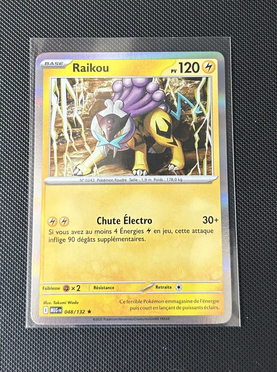 Carte Pokémon - Raikou 48/132 - Holo - Méga Évolution