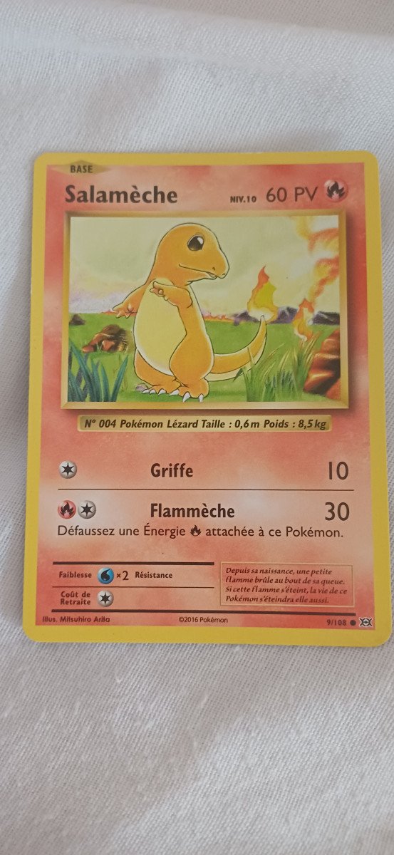 Carte pokémon Salamèche