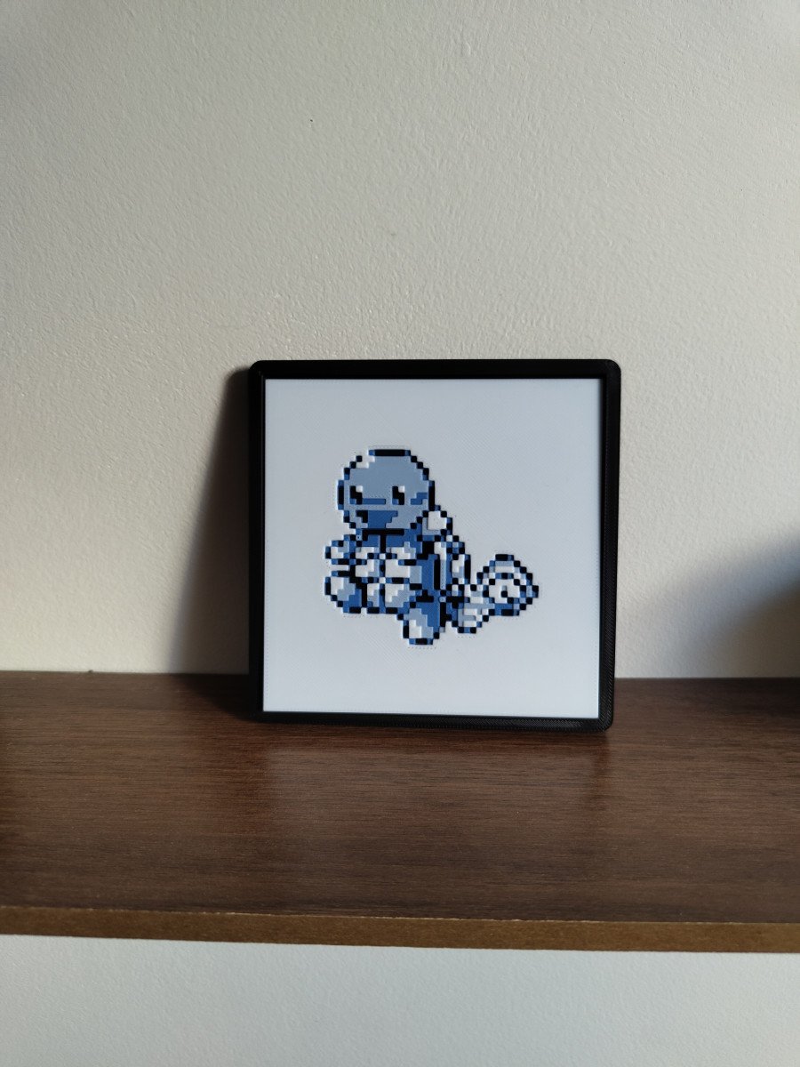 Plaque décorative Sprite Carapuce - jeux GameBoy 1G