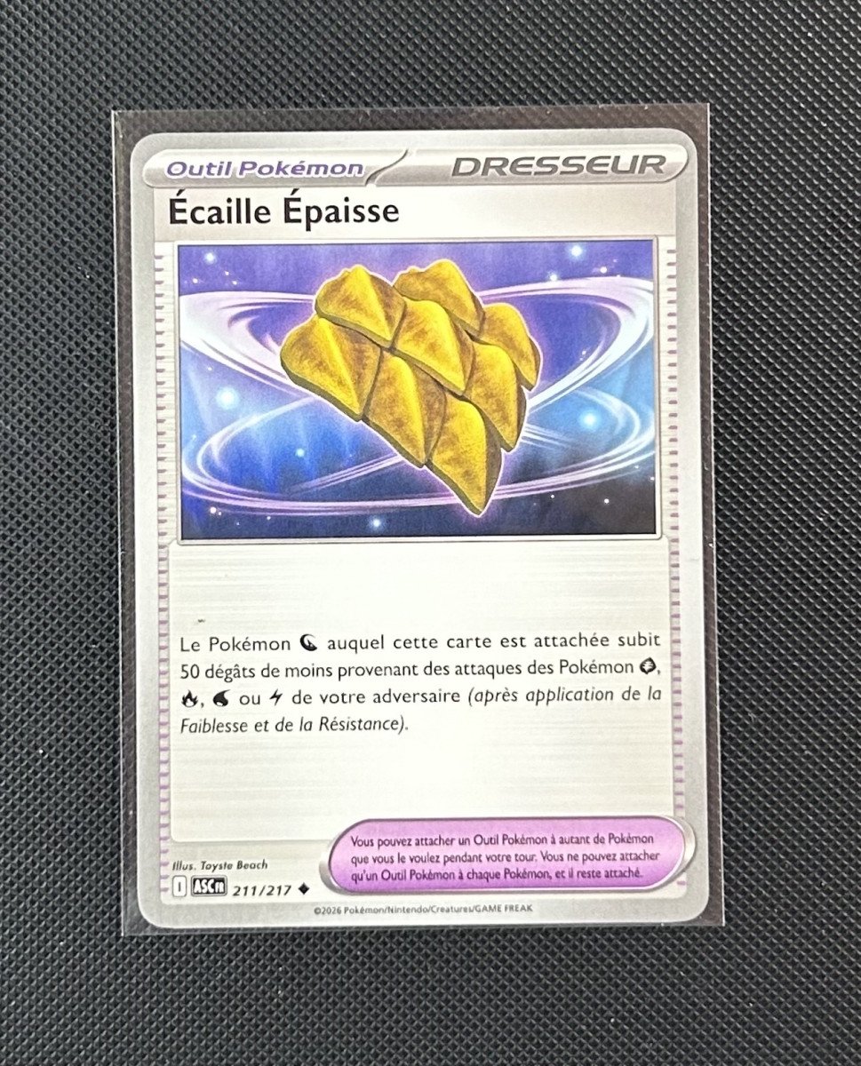 Carte Pokémon - Écaille Épaisse 211/217 - Héros Transcendants