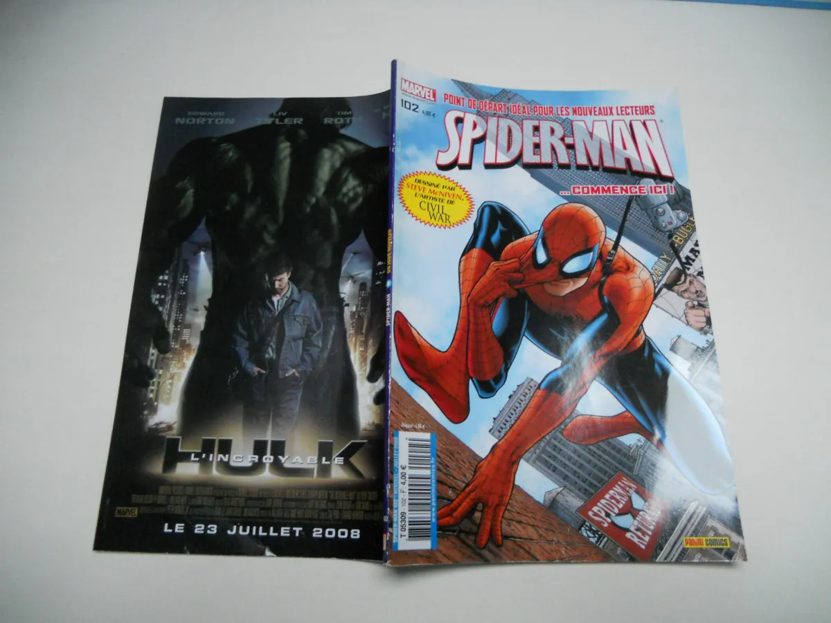 Spiderman Spider-Man N°102 (V2) Variant Un Jour Nouveau 07 2008 Panini Comics Tte