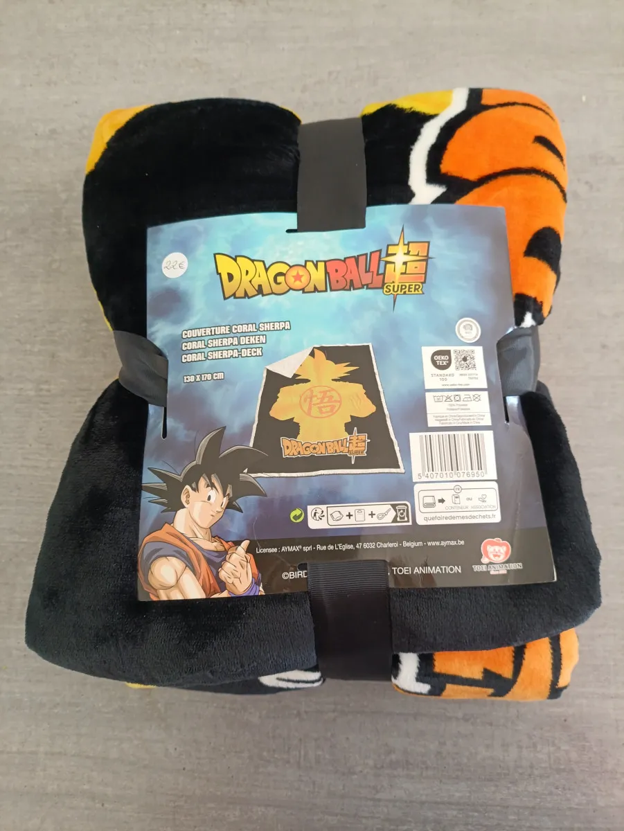 DRAGON BALL SUPER - Couverture Sherpa 130x170cm - Dragon Ball