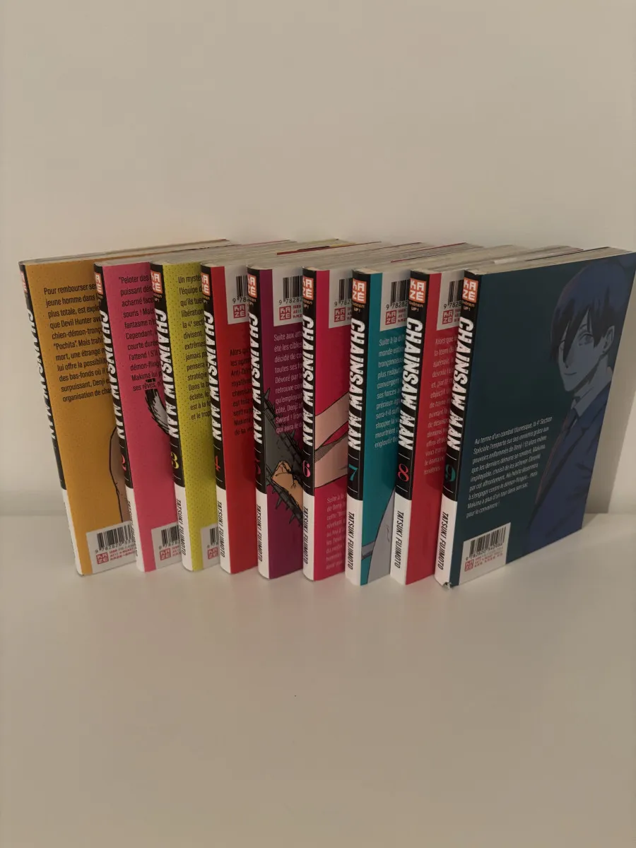 Chainsaw Man - Tomes 1 à 9 - Édition Kaze - État satisfaisant
