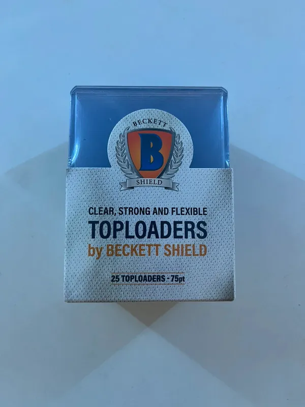 1 pack of 25 toploader 75 pt Beckett Shield