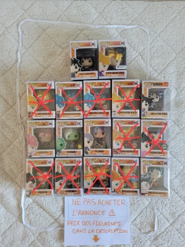 Lot de figurines funko pop dragon ball