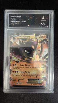 Carte Gradée Pokémon Collect Aura Terrakium EX 71/124 A n°270889554