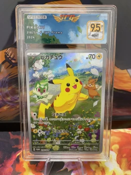 Carte Pokémon Pikachu 218/-sv-p Promo 2024 gradée SFG 9.5