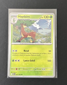 Carte Pokémon - Haydaim 7/86 - Flammes Blanches