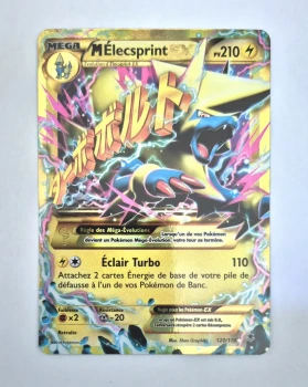 Carte Pokémon Méga Elecsprint EX - 120/119 XY Vigeur Spectrale - Ultra Rere Secrète- Carte française